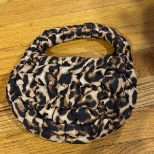 Cos micro Leopard Print Quilted Handbag